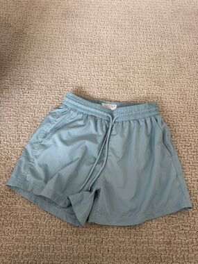 Atalaye Light Blue Swim/Board Shorts with Drawstring